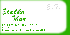 etelka thur business card